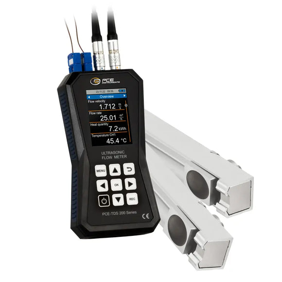 Ultrasonic Flow Meter Rail Mount PCE-TDS 200 (DN15–100, DN50–700)