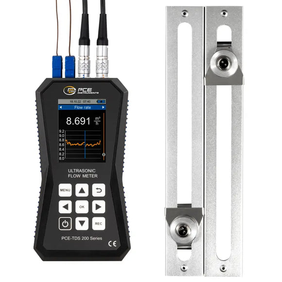 Ultrasonic Flow Meter Rail Mount PCE-TDS 200 (DN15–100, DN50–700)