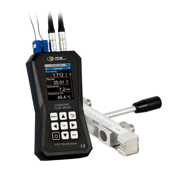 Ultrasonic Flow Meter Rail Mount PCE-TDS 200 (DN15–100, DN50–700)