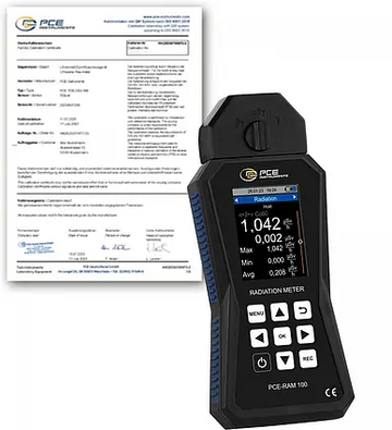 Geiger Counter PCE-RAM 100-ICA (incl. ISO-Calibration Certificate)