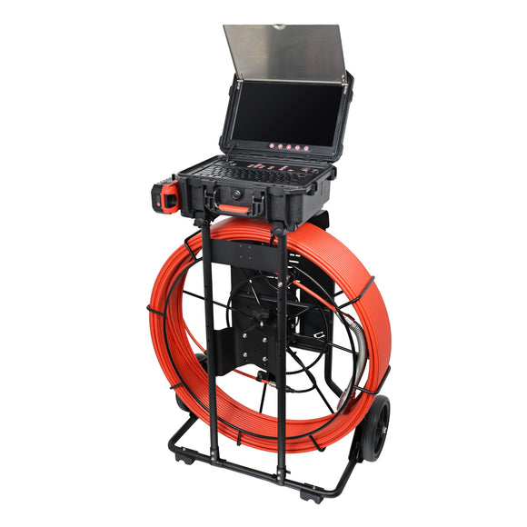 120m Pipe Inspection Camera –  Sewer Drain Endoscope System with Sonde QY6698