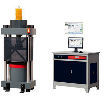 Concrete Compression Testing Machine - YAW Series Computerized Electro-hydraulic Servo Compression Testing Machine - YAW-2000 (4-Column, electric adjust test space, 2000kN)