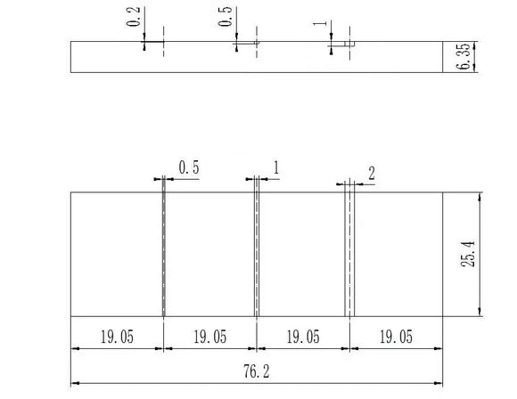 Eddy Current Calibration Blocks