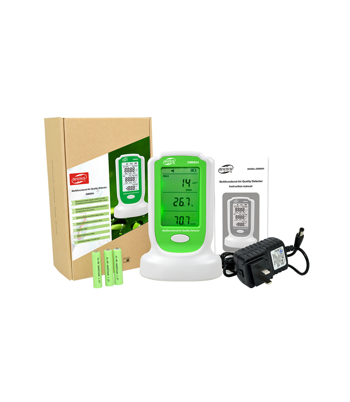 Multifunctional Air Quality Detector GM8804 - 0