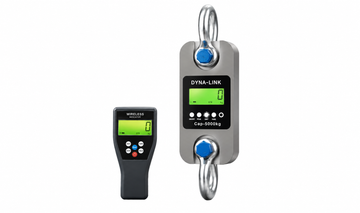 GWD200 wireless tension dynamometer with handheld indicator and shackles (representative 5 tonne model)