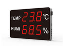 Large LED Temperature & Humidity Display | Wall-Mounted Environmental Transmitter – HE-Series-6