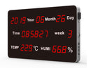 Large LED Temperature & Humidity Display | Wall-Mounted Environmental Transmitter – HE-Series-3