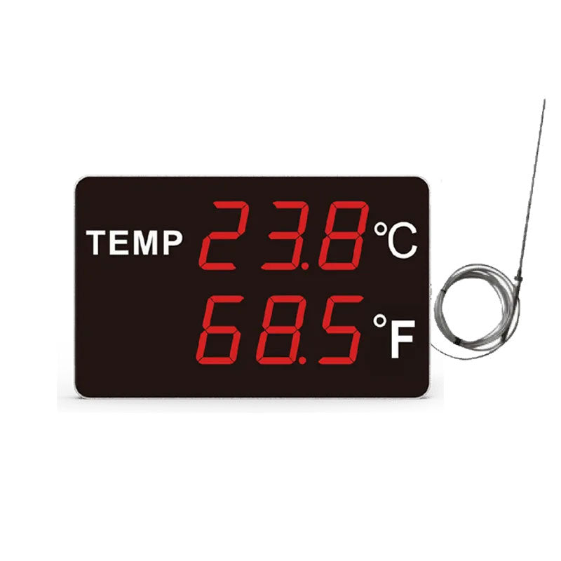 Large Digital LED Temperature and Humidity Meter – High-Visibility Wall Mounted Display Transmitter HE-Series