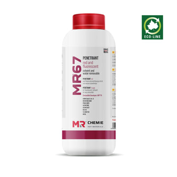MR67 red and fluorescent penetrant — representative manufacturer packaging