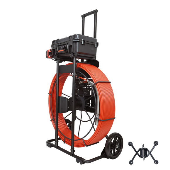 120m Pipe Inspection Camera –  Sewer Drain Endoscope System with Sonde QY6698