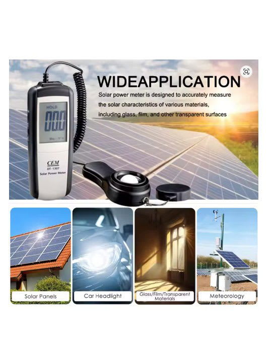 CEM DT-1307 sunlight measurement