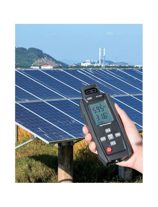 CEM DT-1317 solar irradiance measurement