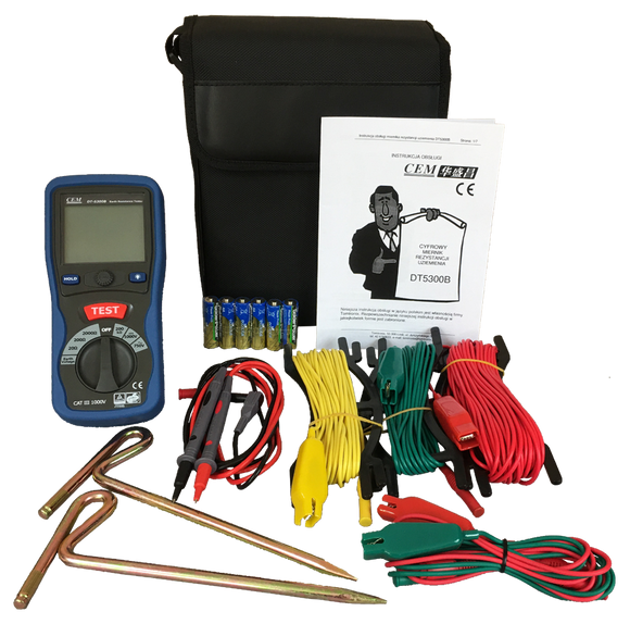 CEM DT-5300B earth resistance tester kit