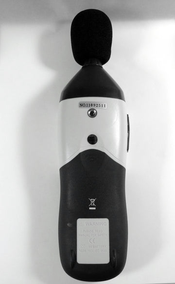 CEM DT-8852 sound level meter rear view