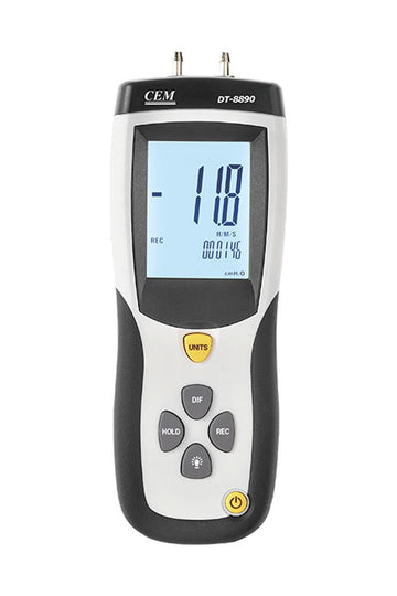 CEM DT-8890 differential pressure manometer