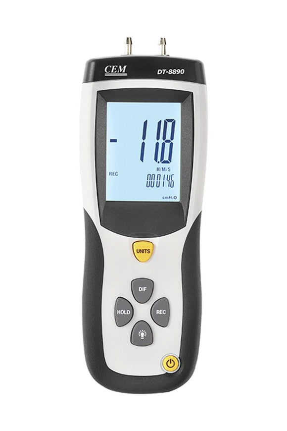CEM DT-8890 differential pressure manometer