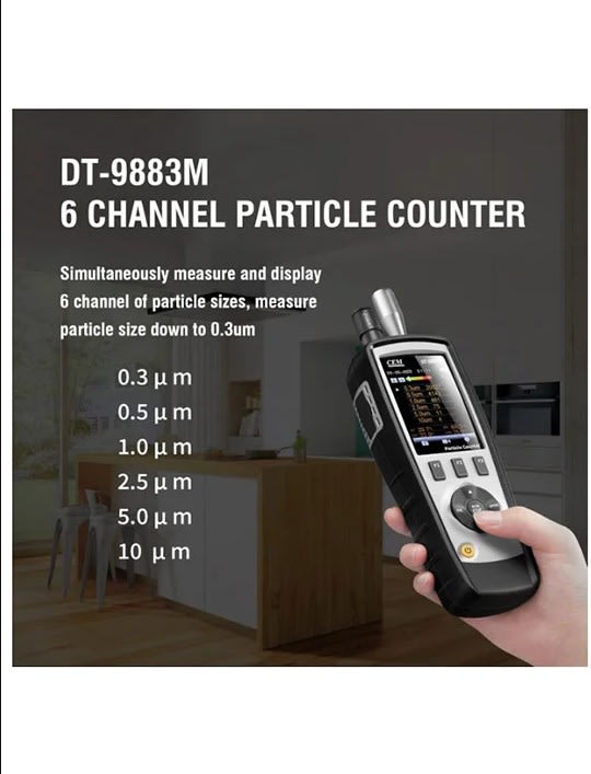 CEM DT-9880M and DT-9883M particle counter kit
