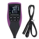CM8811FN coating thickness gauge showing measurement statistics with external probe