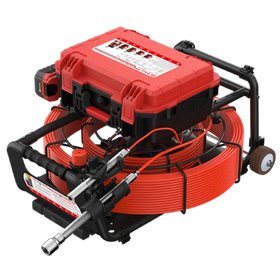 80m Dual Reel Pipe Inspection Camera 30m Inner, Sewer Camera System Self-Leveling 512Hz Sonde Compatible QY6689D - 0