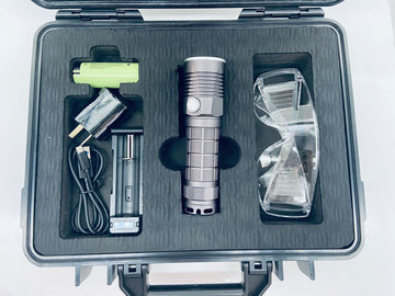 HUATEC DG series UV-A inspection lamp kit with carrying case