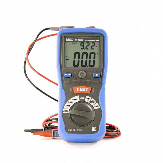 Digital Earth Resistance Tester CEM DT-5300B