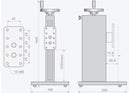 Mikrometry EST-FG1 manual force gauge test stand detail