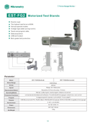 Mikrometry EST-FG2 Motorized Force Test Stand specifications