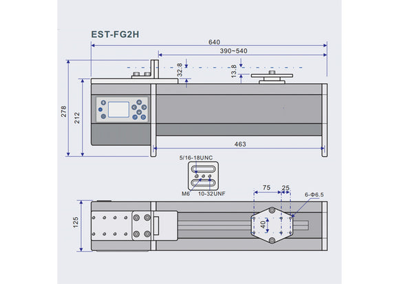 EST-FG2H horizontal motorized force test stand