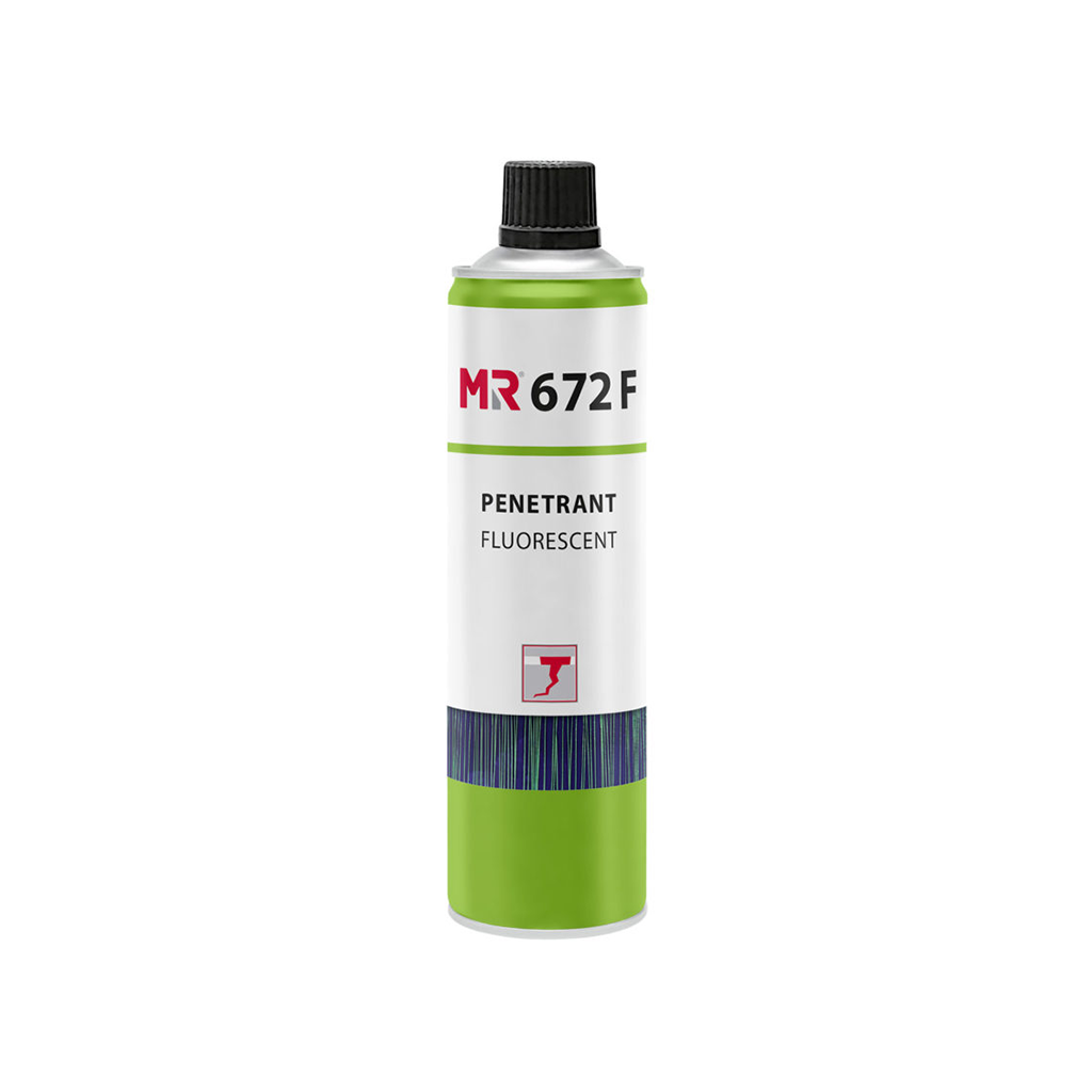 Fluorescent Penetrant Testing – Level 2 Penetrant | Solvent & Water Removable 400ml MR672F