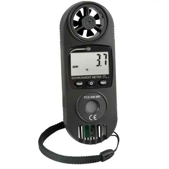 Air Velocity Meter | Multifunction Environmental Meter for Airflow & Temperature – PCE-EM 890