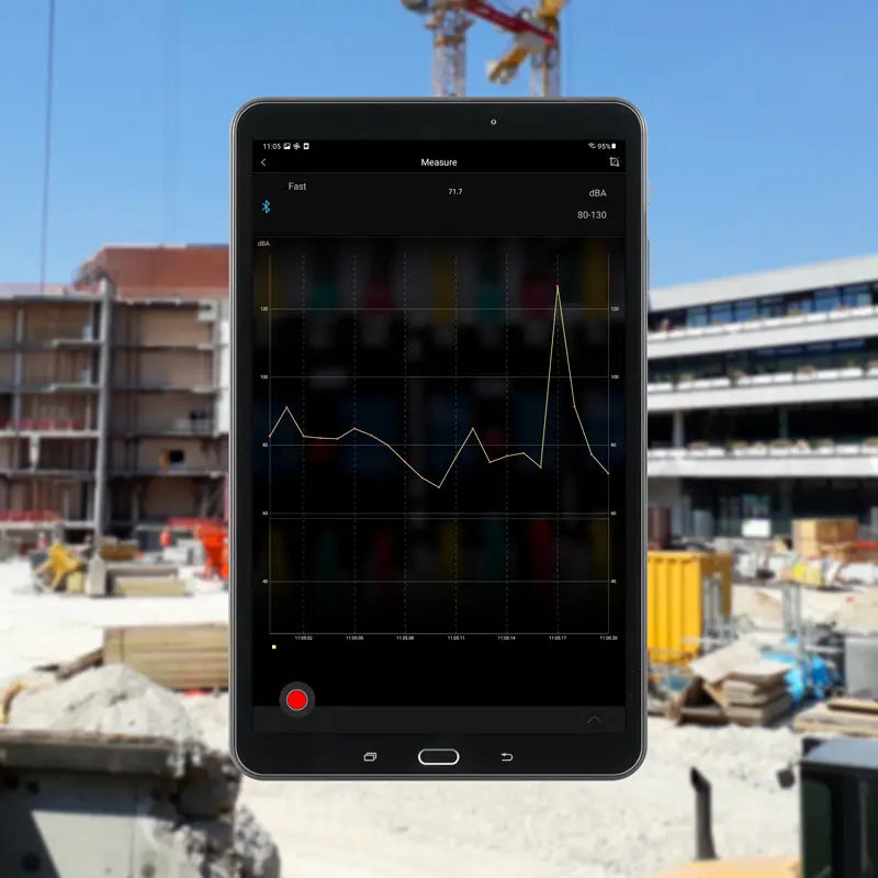 Decibel Meter PCE-323-ICA incl. ISO Calibration Certificate