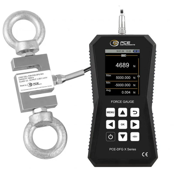 Dynamometer | Force Gauge for Tension & Compression Testing – PCE-DFG 5K X