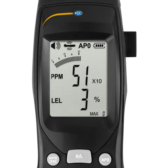 Gas Detector | Combustible & Toxic Gas Leak Tester – PCE-GA 12