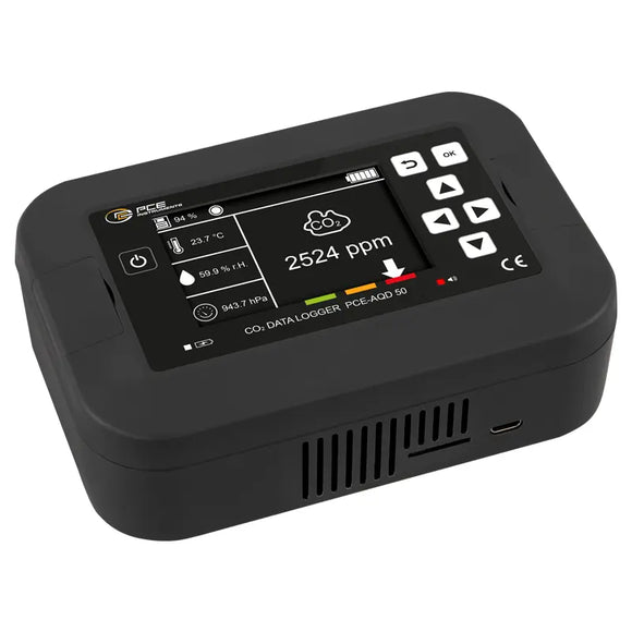 Humidity Detector | CO?, Temperature & Humidity Monitoring System – PCE-AQD 50
