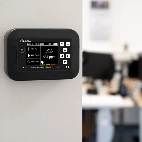 Humidity Detector | CO?, Temperature & Humidity Monitoring System – PCE-AQD 50