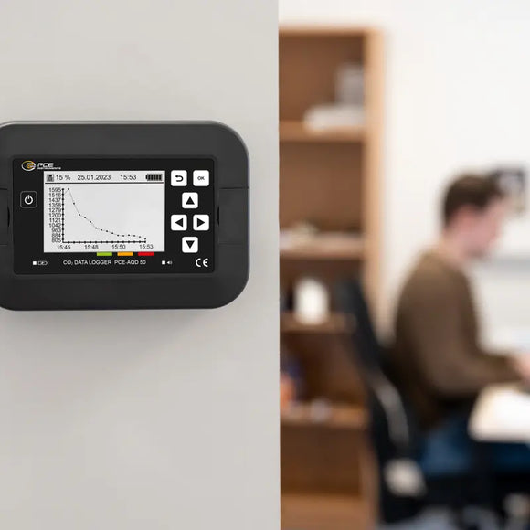 Humidity Detector | CO?, Temperature & Humidity Monitoring System – PCE-AQD 50