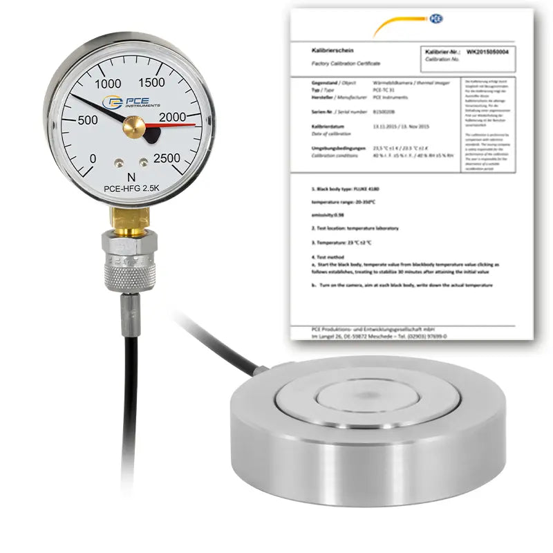 Hydraulic Force Gauges PCE-HFG 1K-2.5K-25k-100E