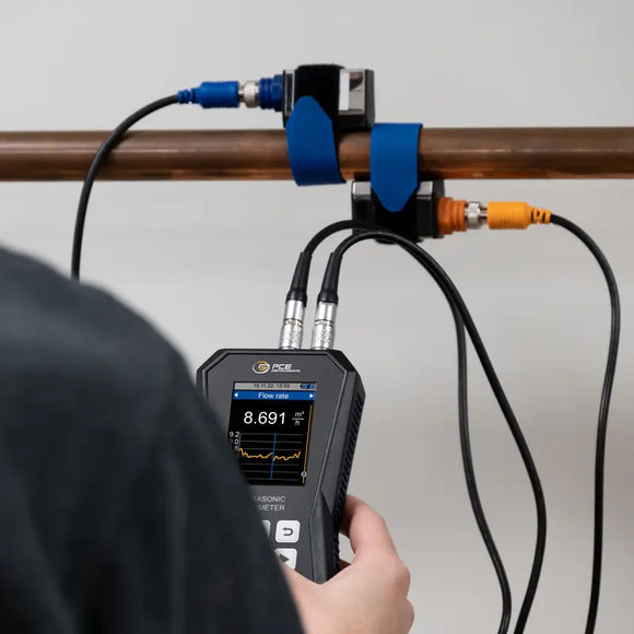 Ultrasonic Flow Meter | Portable Flow Measurement Device (DN15-6000) – PCE-TDS 200