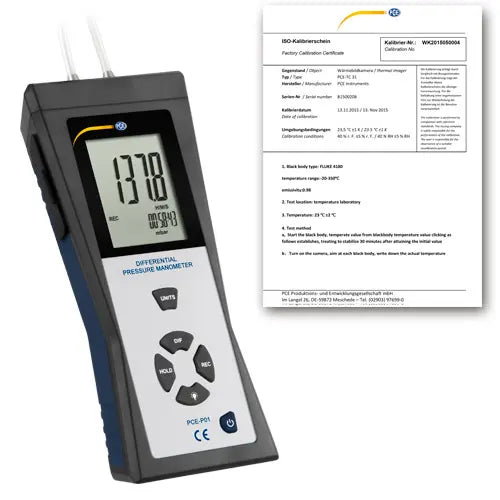 Differential Pressure Meter | Digital Pressure Gauge – PCE-P05
