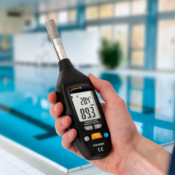 Psychrometer | Bluetooth Temperature & Humidity Meter – PCE-555BTS