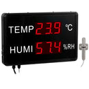 Wall Mount Temperature Meter | Large Digital Display with Alarm – PCE-G 2-1