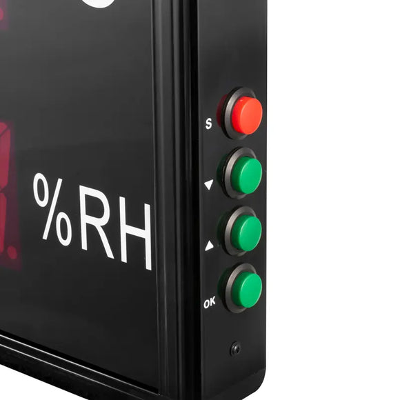 Wall Mount Temperature Meter | Large Digital Display with Alarm – PCE-G 2