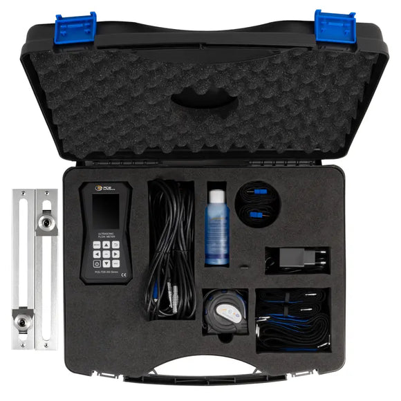 Ultrasonic Flow Meter | Rail-Mount Clamp-On Flow Measurement (DN15-700) – PCE-TDS 200 Rail