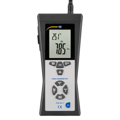 Vane Anemometer | Air Velocity & Temperature Meter – PCE-VA 11