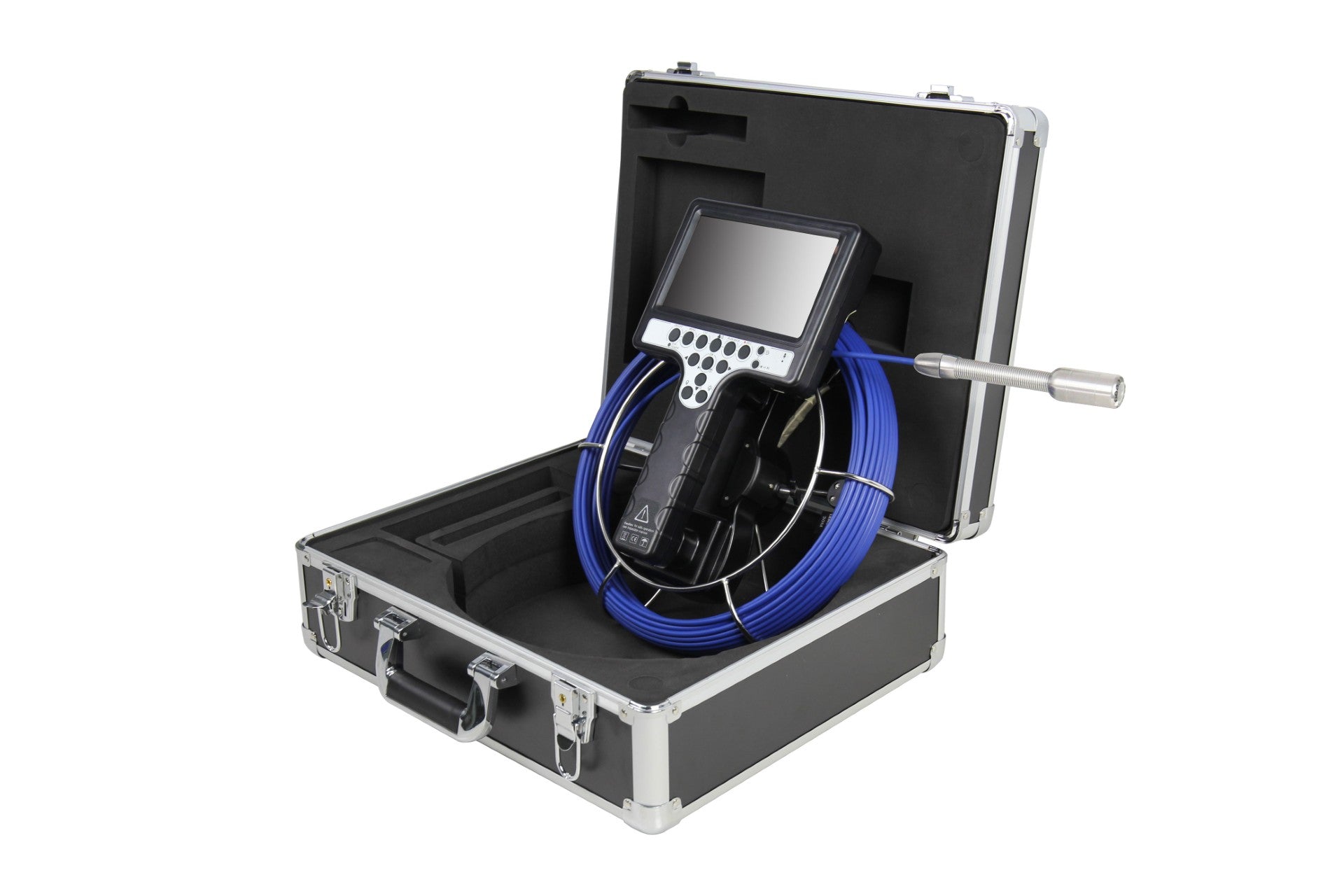 30M Pipeline Inspection Camera Endoscope – 30M Cable, 7" Display, IP68 Waterproof, DVR Recording VS-C23