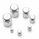 Representative stainless steel reference weight assortment; complete kit contents vary by model
