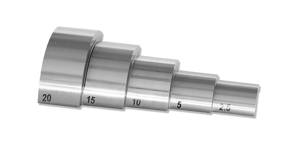Yushi curved five-step block, 2.5, 5, 10, 15 and 20 mm