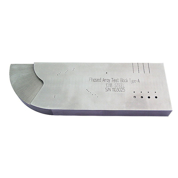 Yushi phased-array Type A calibration block — representative manufacturer photo